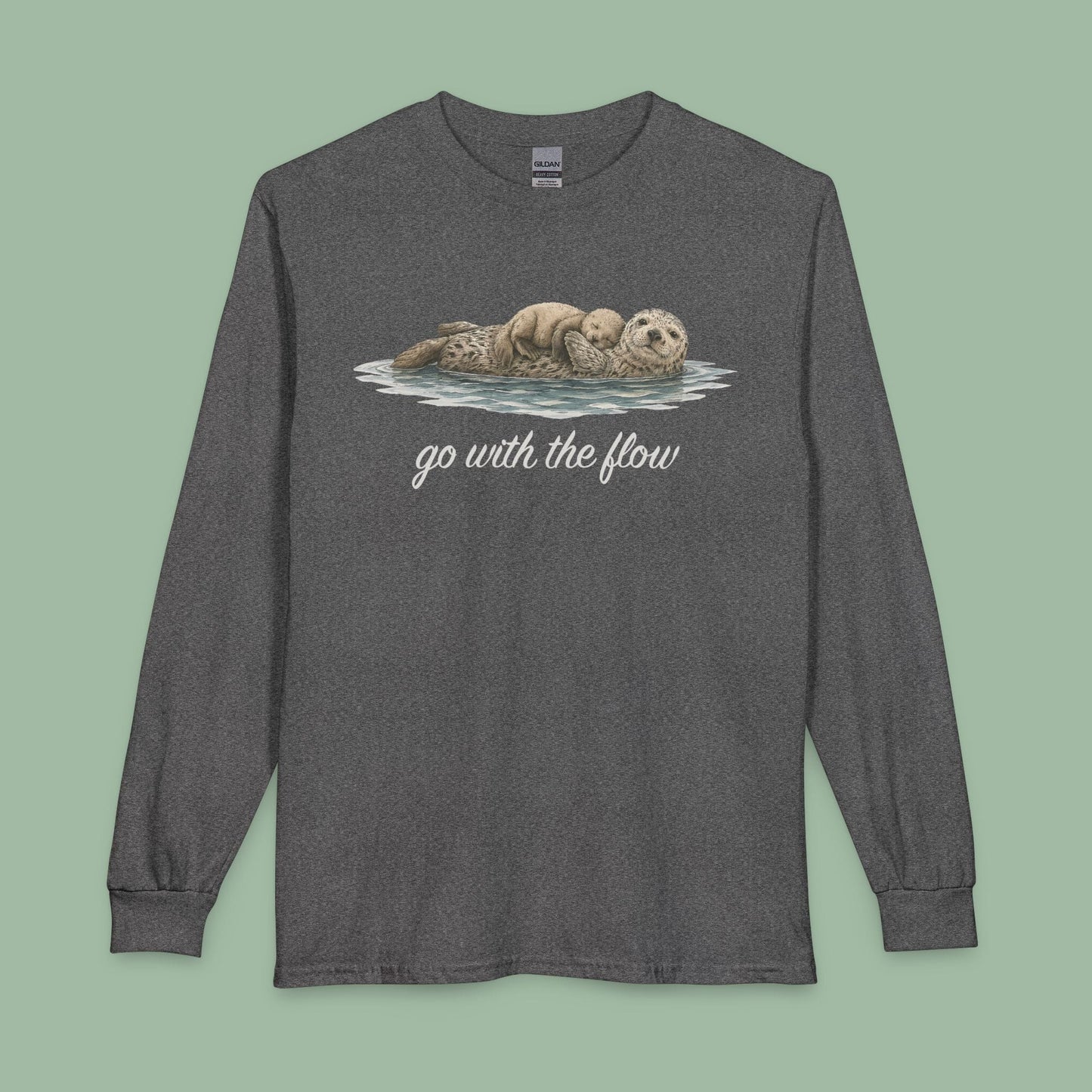 Go with the Flow Sea Otter Long Sleeve T-shirt