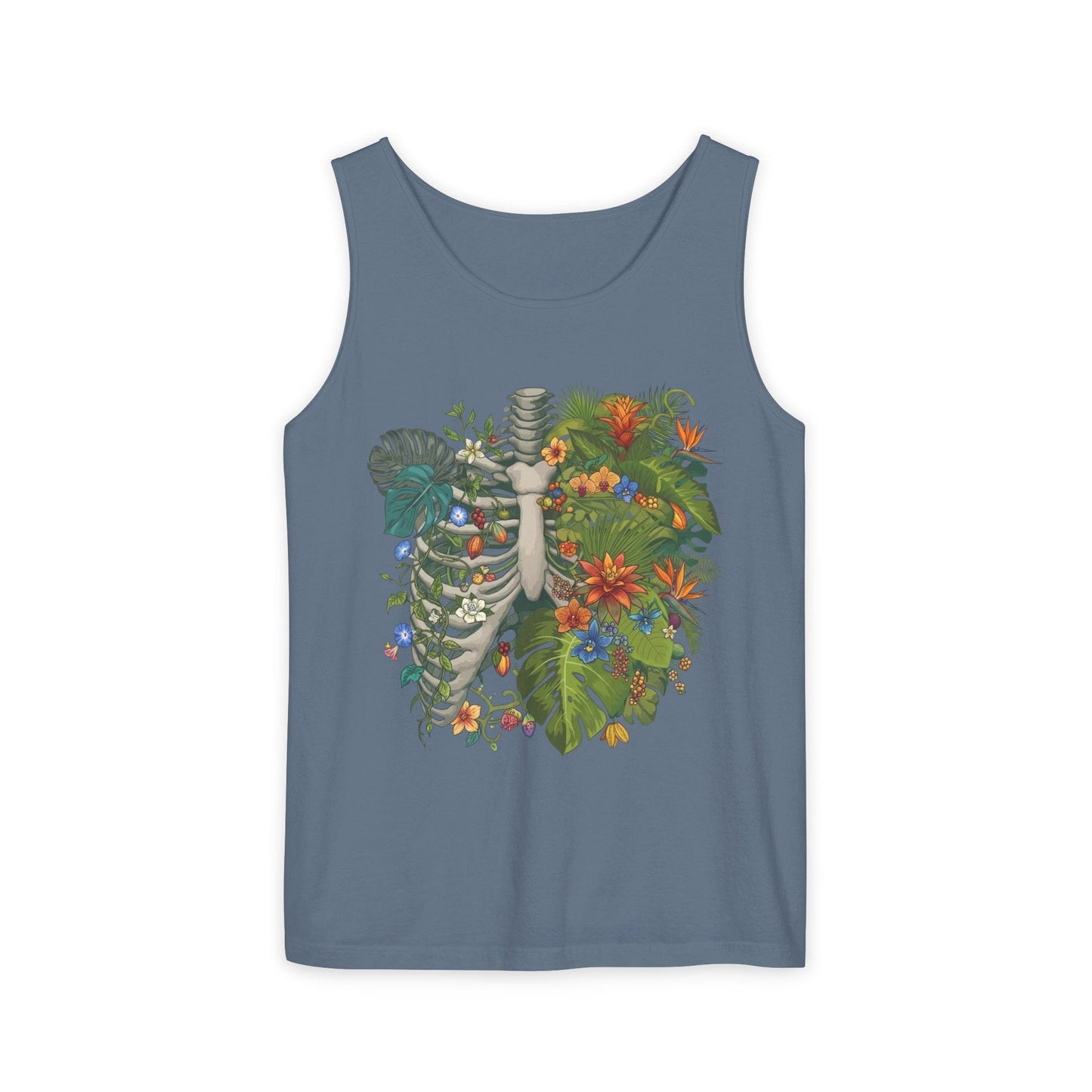 Nature Within Botanical Ribcage Vegan Unisex Tank Top