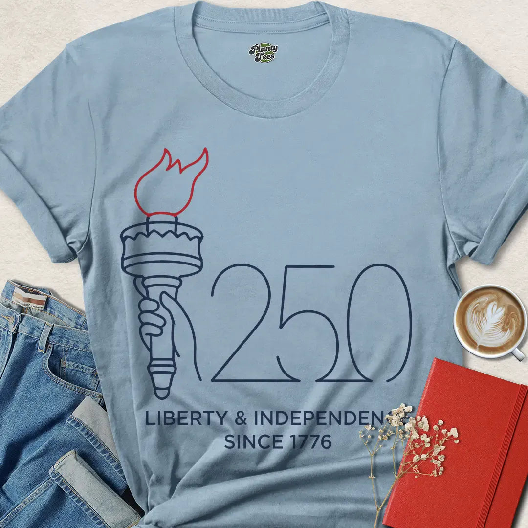 Minimalist USA 250th Anniversary Tee – Celebrate Liberty & Independence Since 1776 | Shop Now
