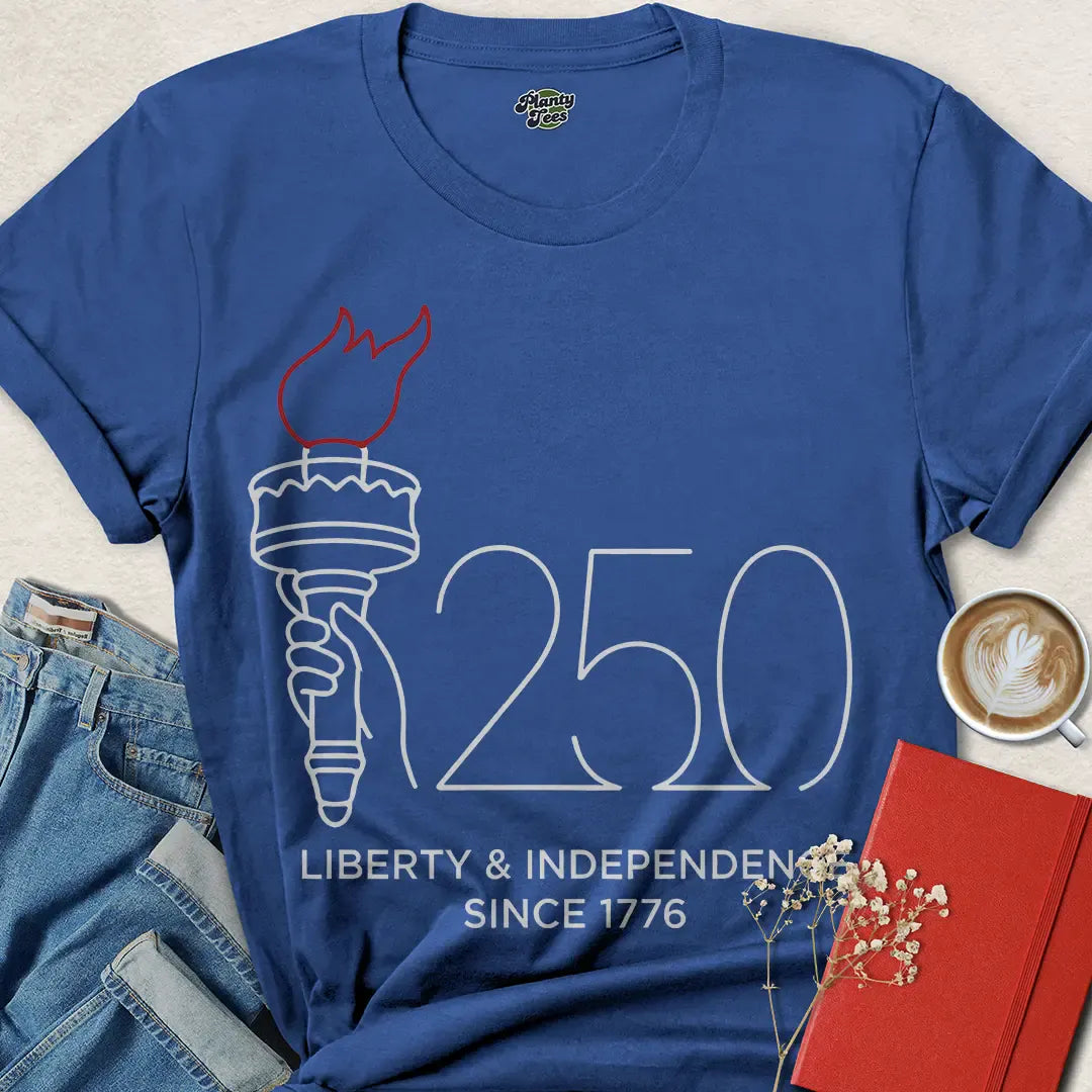 Minimalist USA 250th Anniversary Tee – Celebrate Liberty & Independence Since 1776 | Shop Now