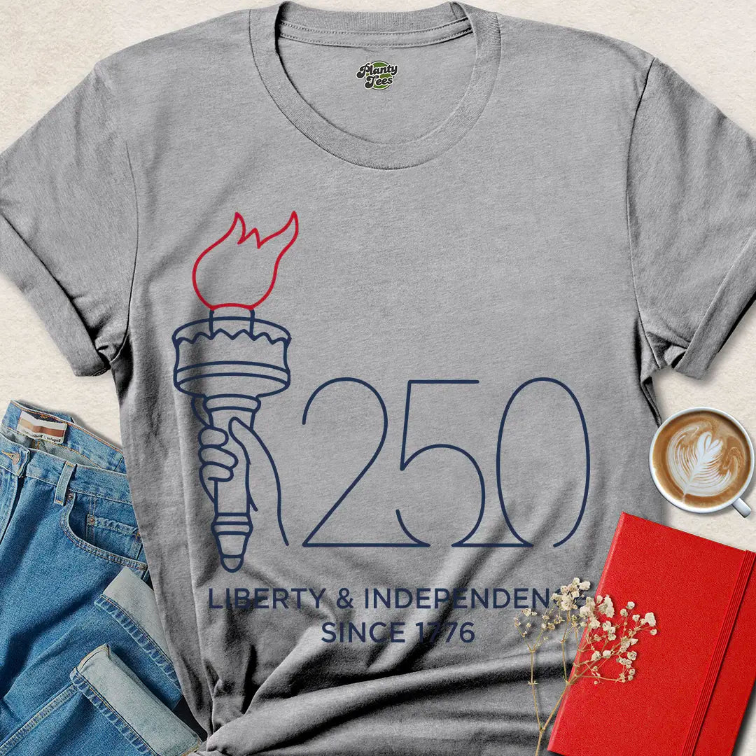 Minimalist USA 250th Anniversary Tee – Celebrate Liberty & Independence Since 1776 | Shop Now