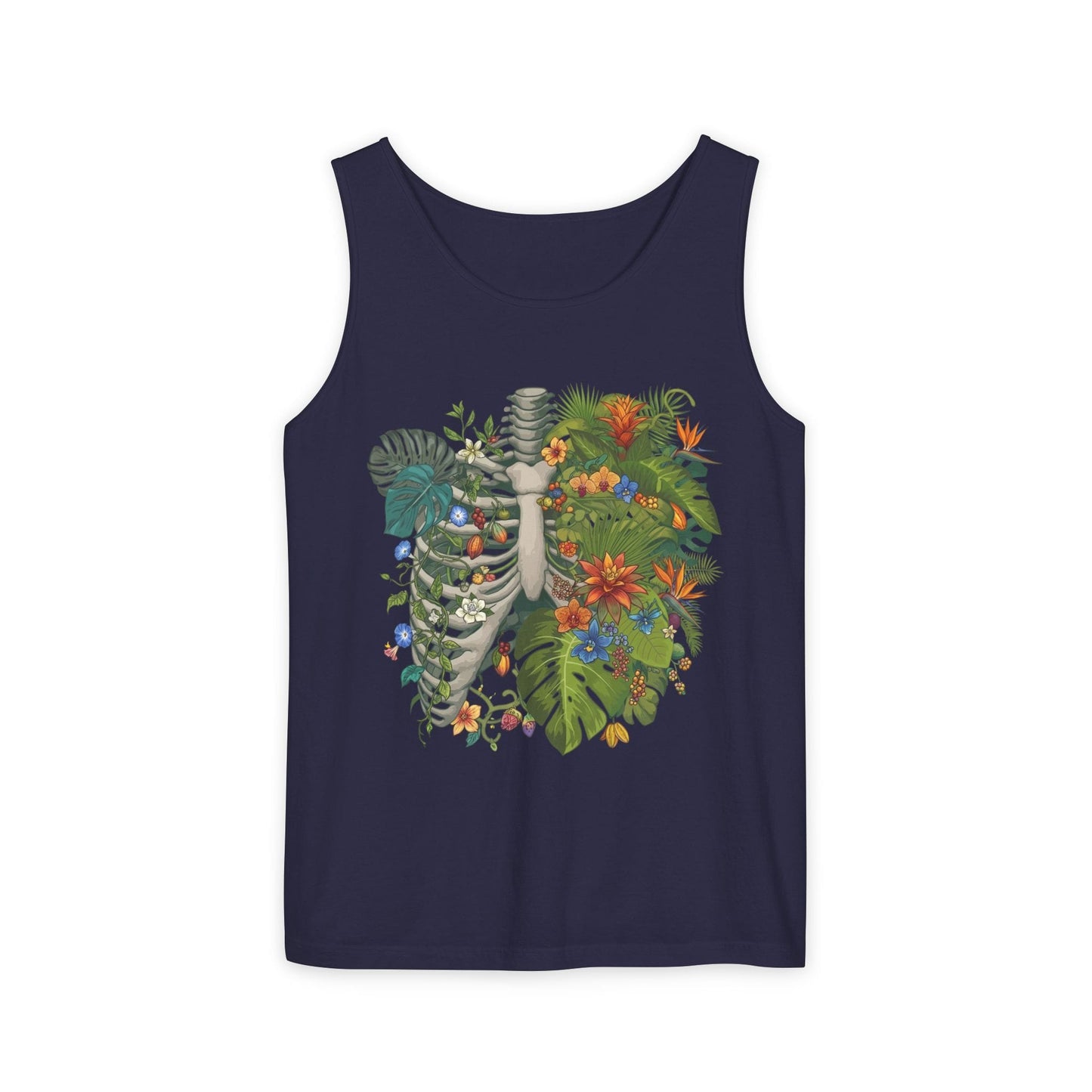 Nature Within Botanical Ribcage Vegan Unisex Tank Top