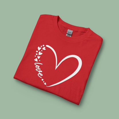 Minimalist Heart Love Tee – Vegan Valentine’s Long Sleeve Shirt | Ethical & Sweet Style