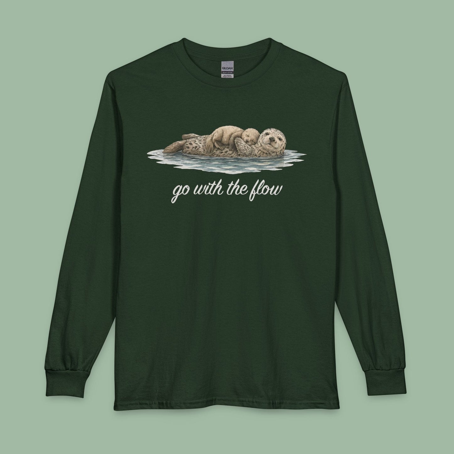 Go with the Flow Sea Otter Long Sleeve T-shirt