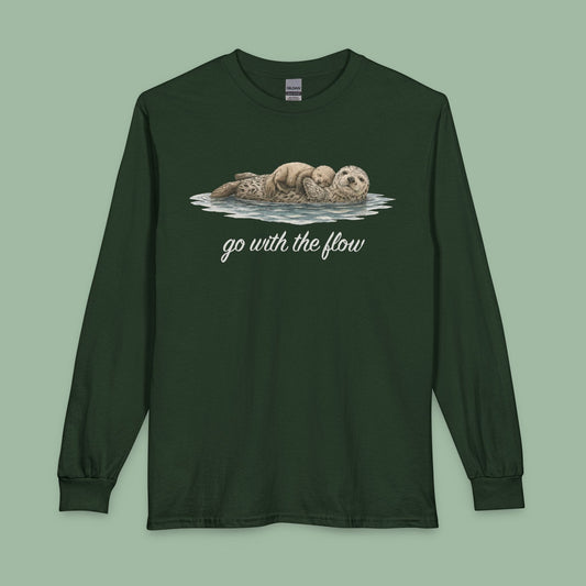 Go with the Flow Sea Otter Long Sleeve T-shirt