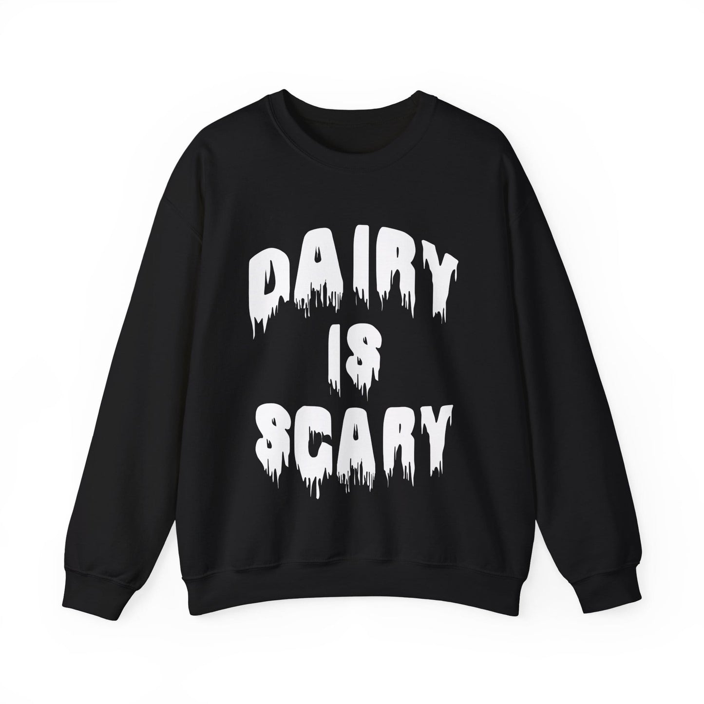 Dairy Is Scary Sweatshirt – Halloween Vegan/Anti-Dairy Crewneck