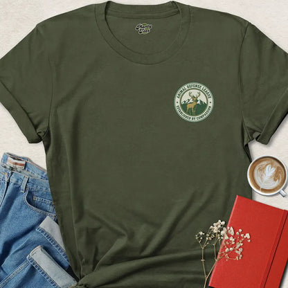 Animal Defense League Shirt – Ethical Badge Tee for Compassionate Activists