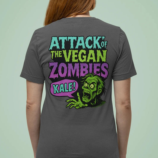 Attack Of The Vegan Zombies - Back T-Shirt