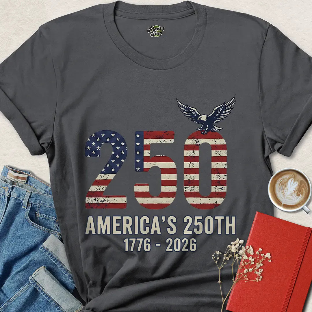 Patriotic 250th Anniversary T-Shirt – Celebrate America 1776–2026 | Shop Bold USA Pride Tee Now