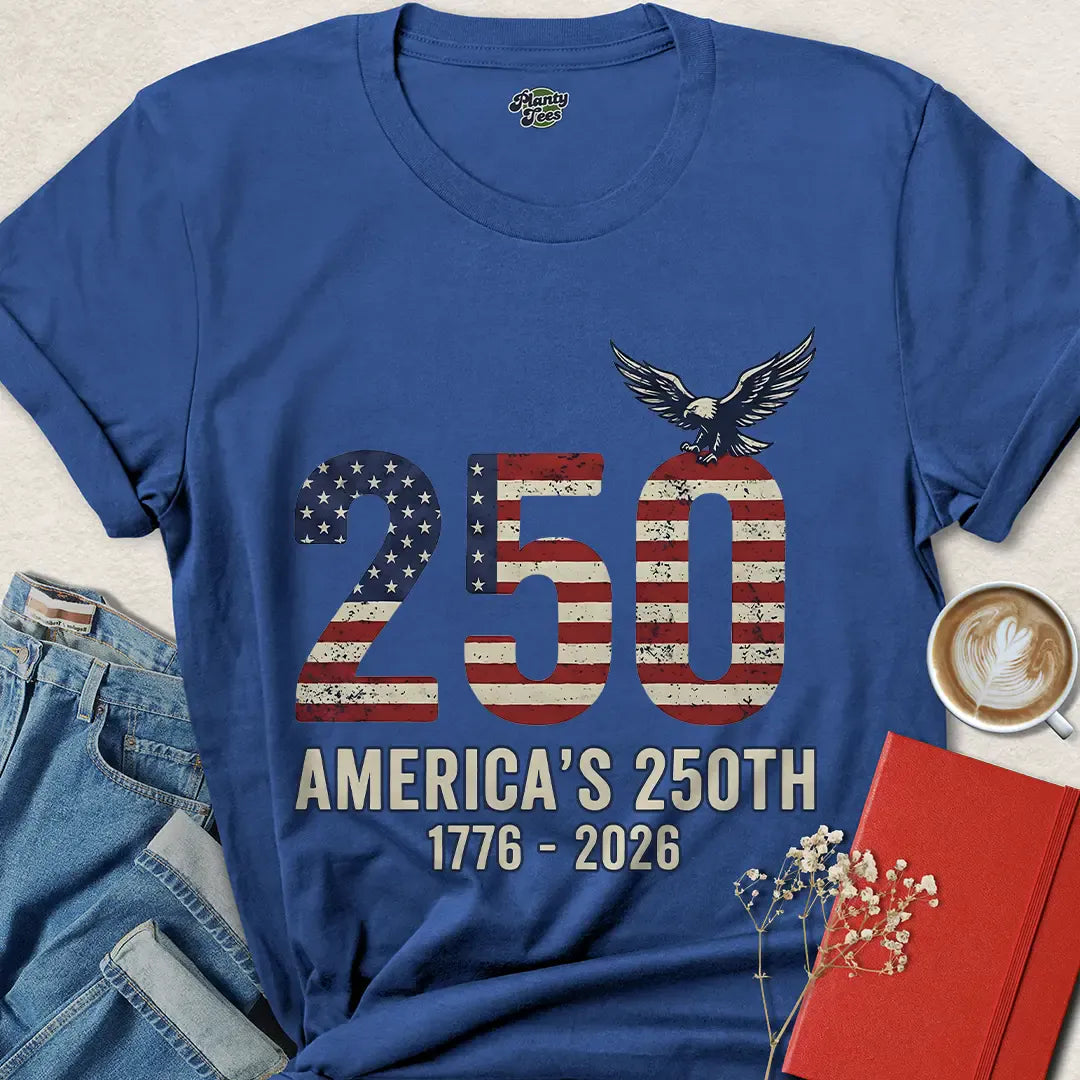 Patriotic 250th Anniversary T-Shirt – Celebrate America 1776–2026 | Shop Bold USA Pride Tee Now