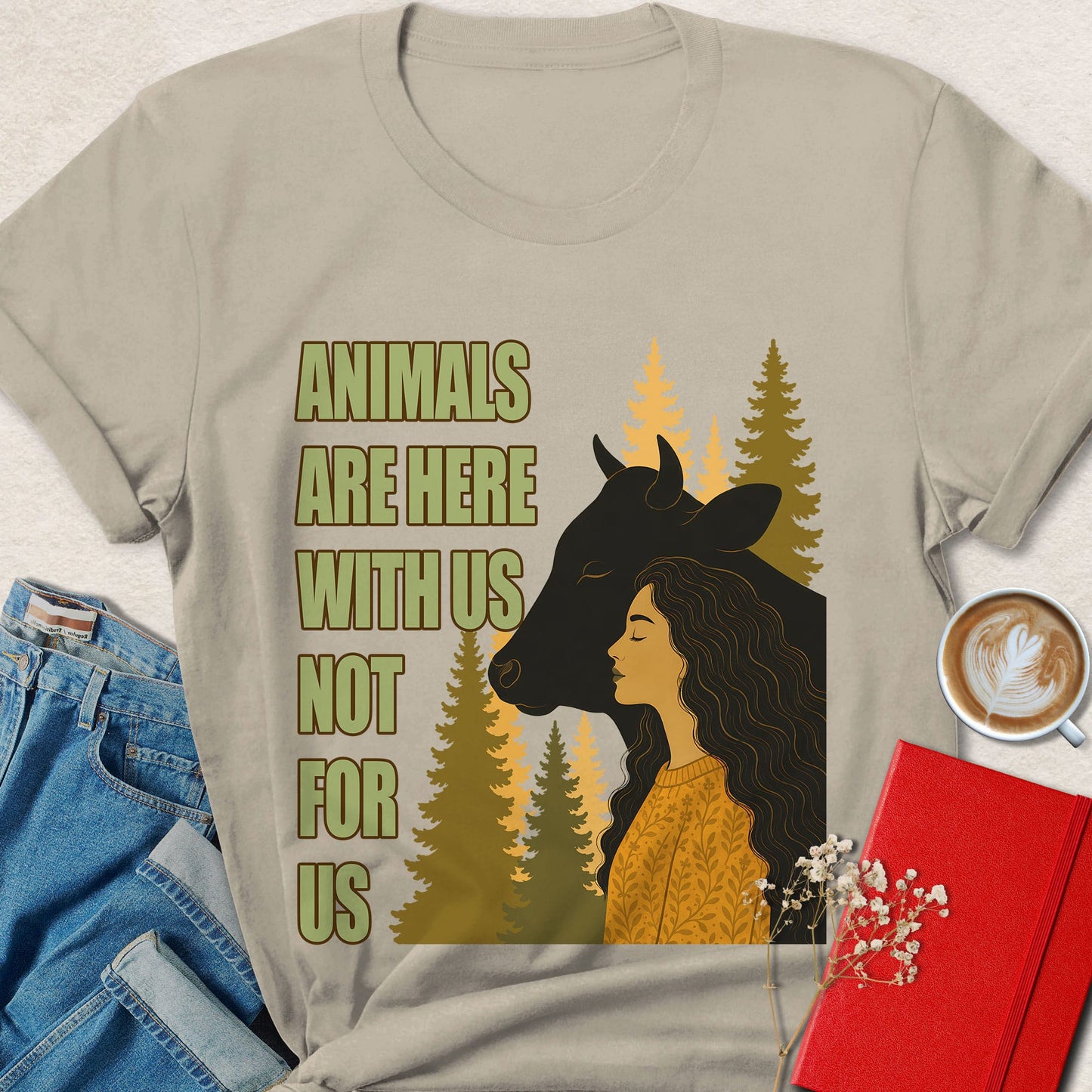 Animals Are Here With Us Not For Us T-Shirt