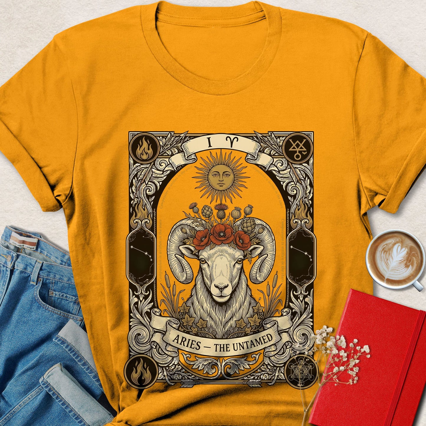 Aries Zodiac Vegan Shirt Animal Rights Astrology Tee