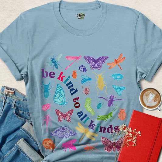 Be Kind to All Kinds Shirt – Vegan Insect Compassion Tee