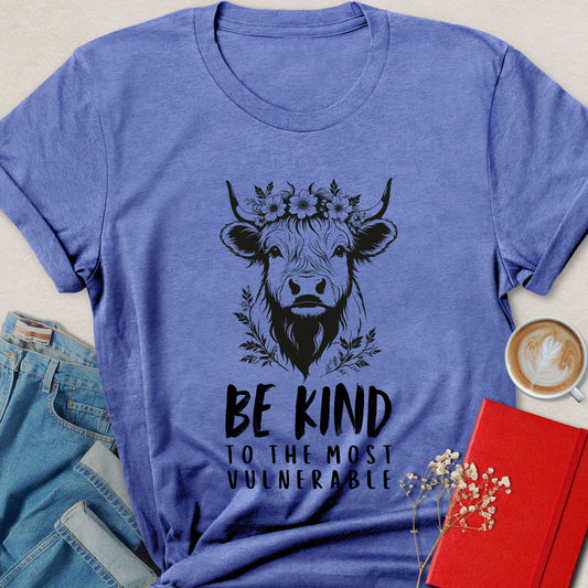 Be Kind To The Most Vulnerable Vegan Cow Graphic Tee