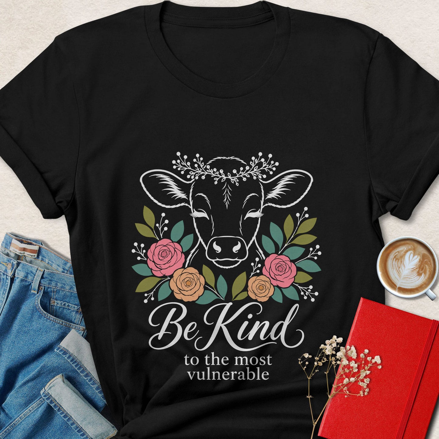 Be Kind to the Most Vulnerable Cow Vegan T-Shirt