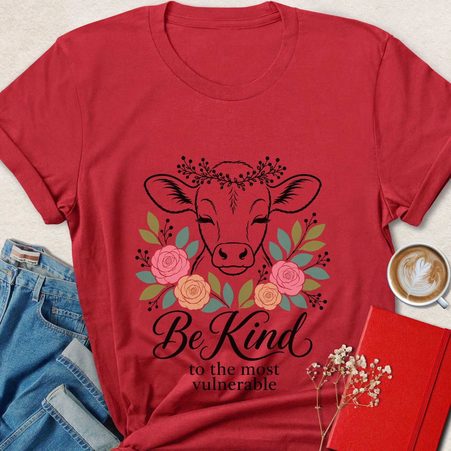 Be Kind to the Most Vulnerable Cow Vegan T-Shirt