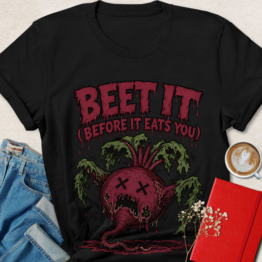 Beet It Funny Halloween Horror T-Shirt
