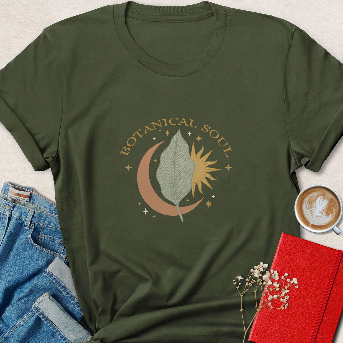 Botanical Soul Vegan Shirt | Boho Plant Based Apparel