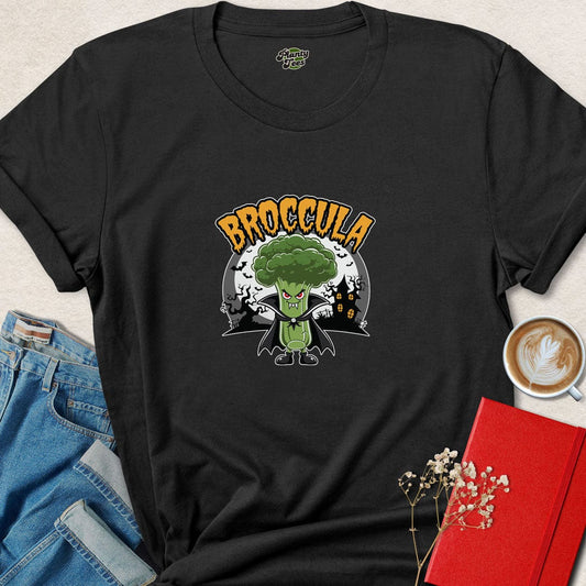 Broccula Halloween Vegan T-Shirt