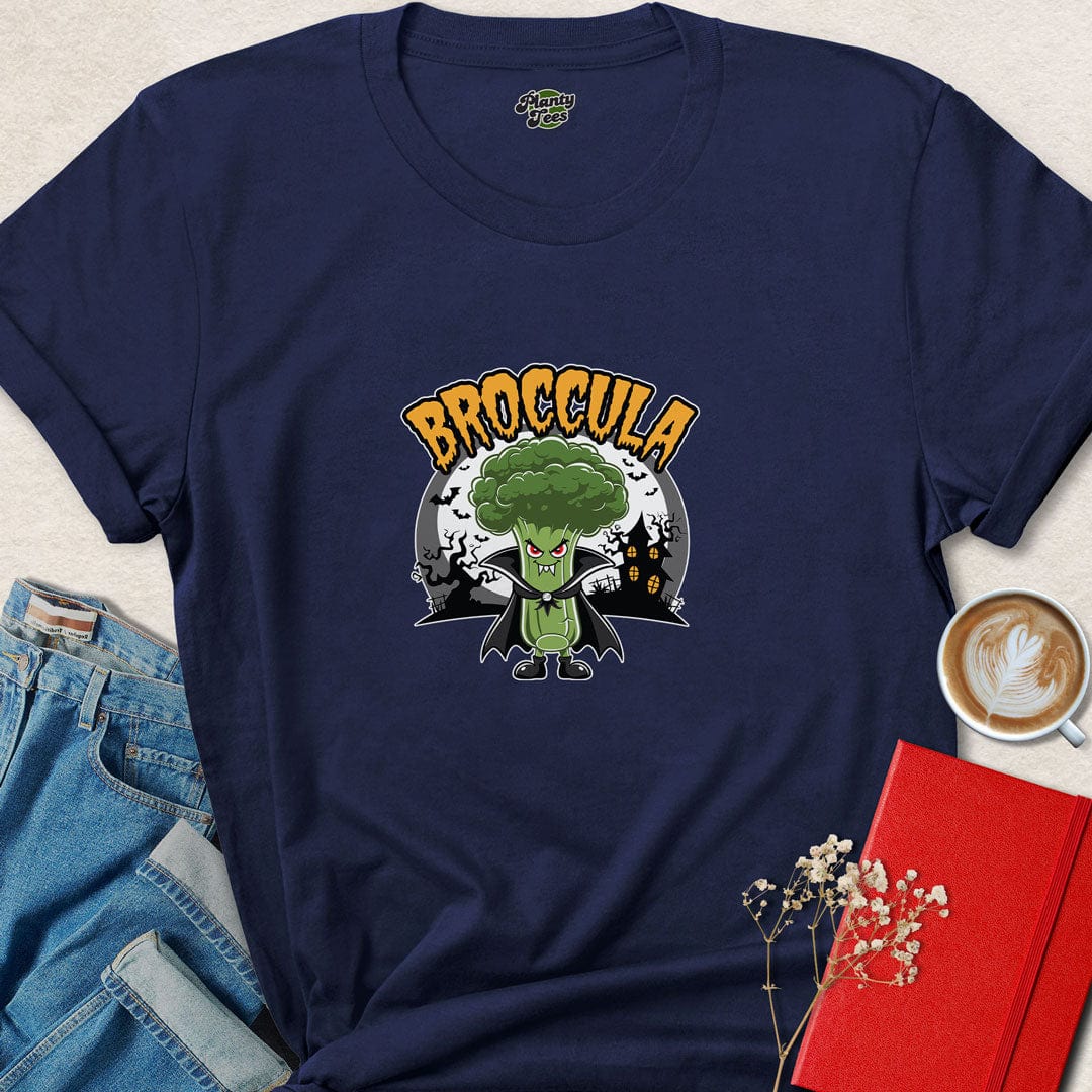 Broccula Halloween Vegan T-Shirt