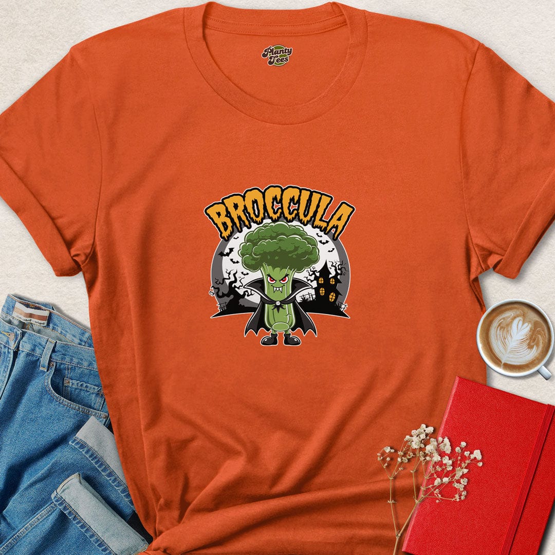 Broccula Halloween Vegan T-Shirt