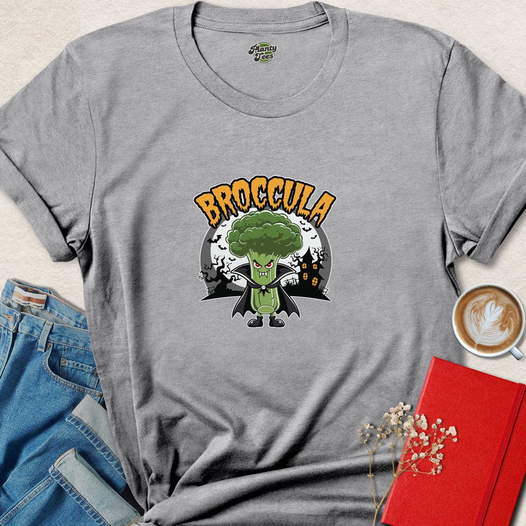 Broccula Halloween Vegan T-Shirt