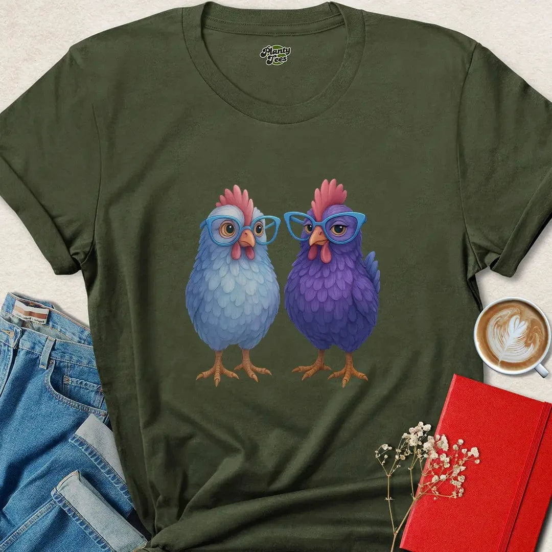 Funny Vegan Chicken Shirt – Cruelty-Free Tee for Animal Lovers