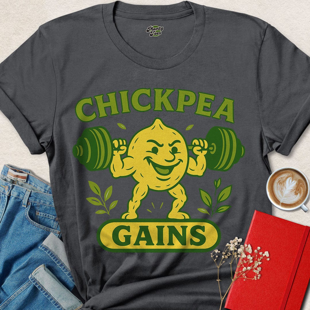 Chickpea Gains Weightlifter T-Shirt