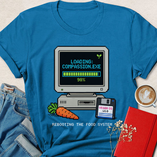 Loading Compassion.exe Pixel Art T-shirt
