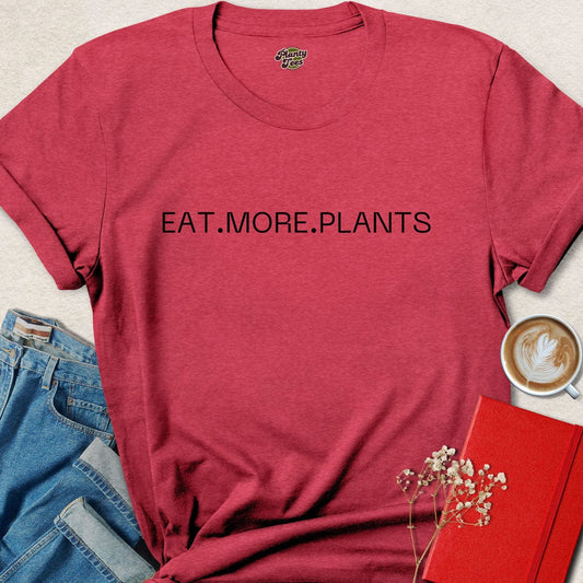 Eat More Plants Typo T-Shirt
