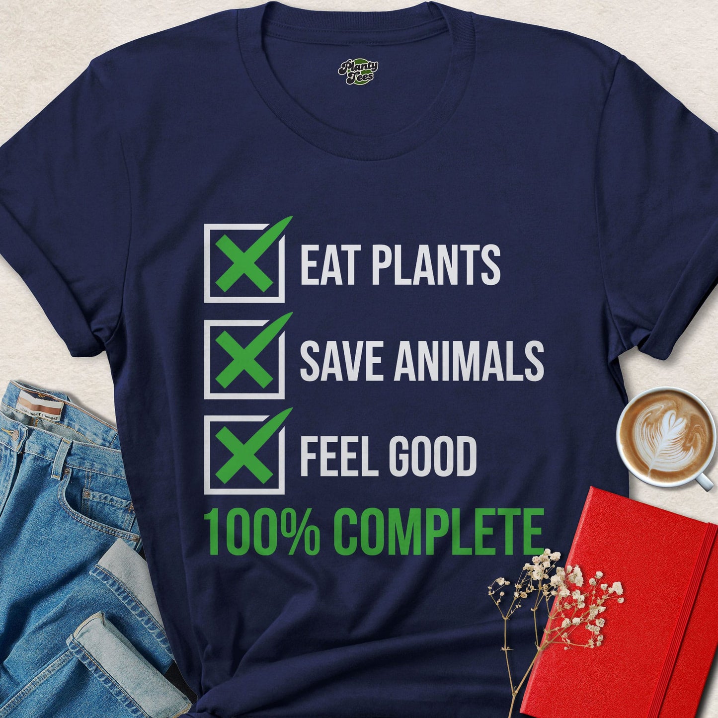 Eat Plants Save Animals Vegan Shirt Plant Based Graphic Tee