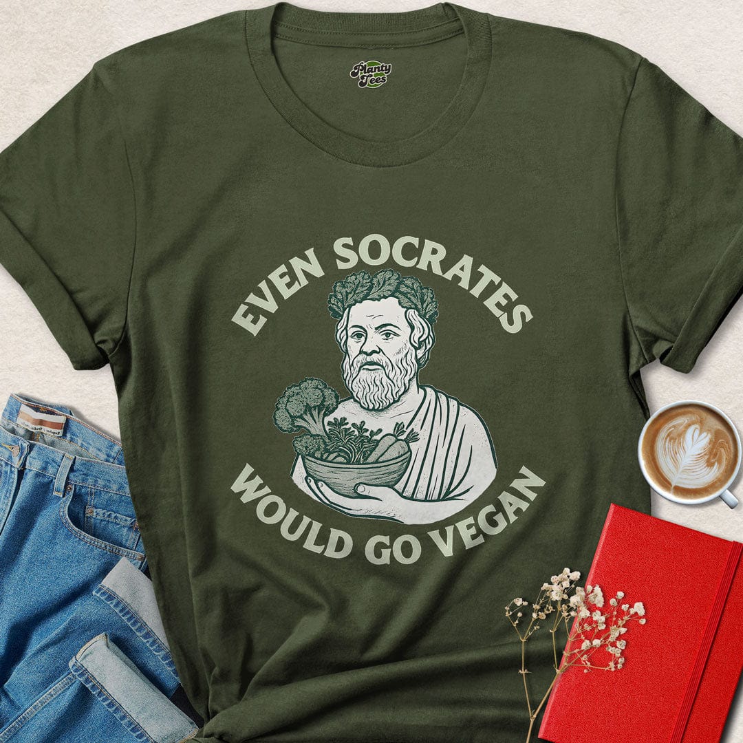 Even Socrates Would Go Vegan T-Shirt