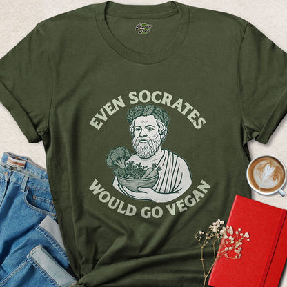 Even Socrates Would Go Vegan T-Shirt