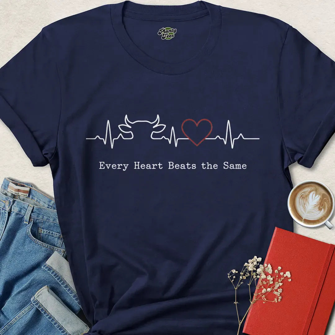 Every Heart Vegan Shirt – Compassionate Animal Rights Tee for Kind Living