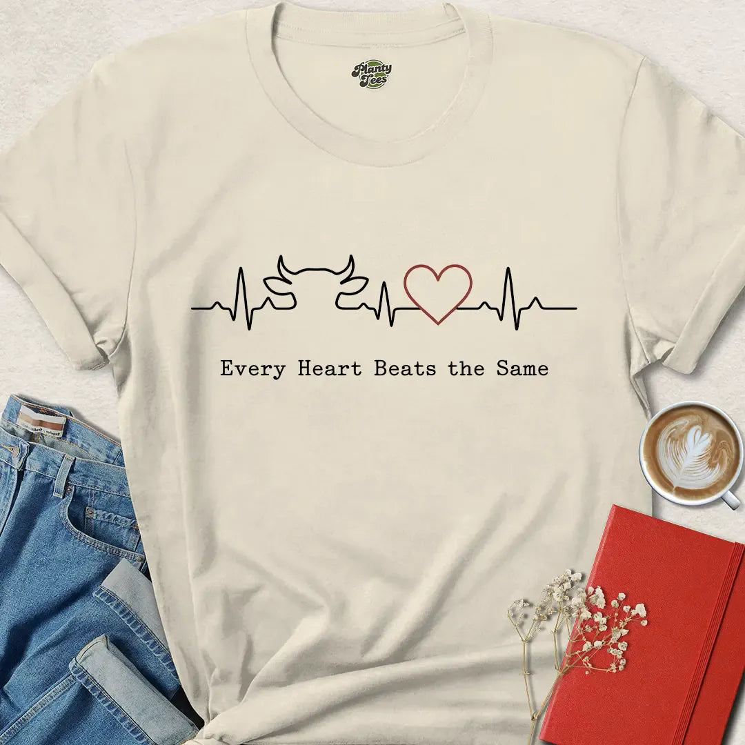 Every Heart Vegan Shirt – Compassionate Animal Rights Tee for Kind Living