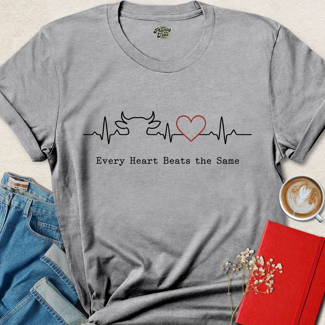 Every Heart Vegan Shirt – Compassionate Animal Rights Tee for Kind Living