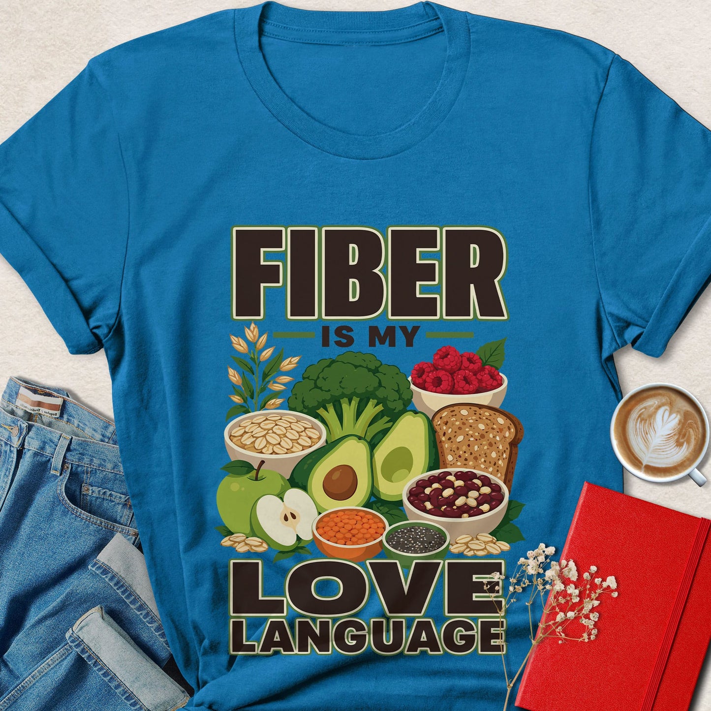 Fiber Is My Love Language Plant-Based T-Shirt