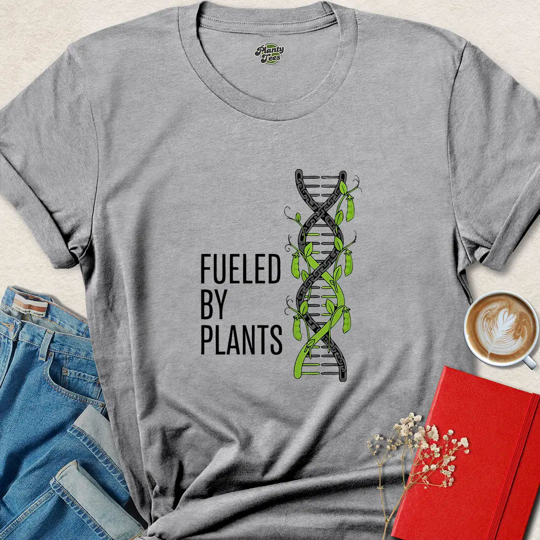Fueled by Plants DNA Shirt – Bold Vegan Science-Inspired Tee