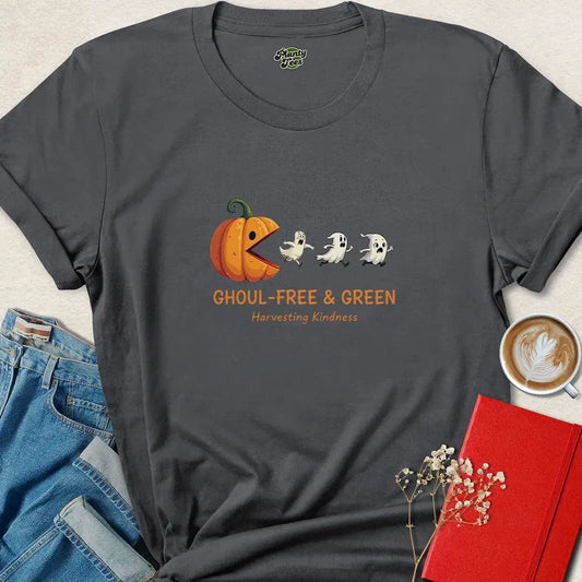 Ghoul-Free & Green Halloween Vegan T-Shirt