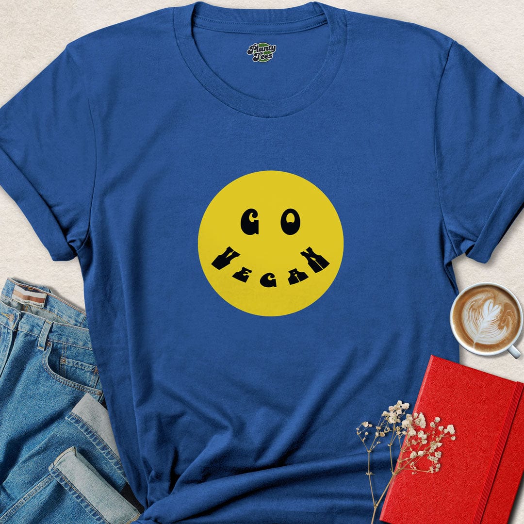 Go Vegan Smiley #2 T-Shirt