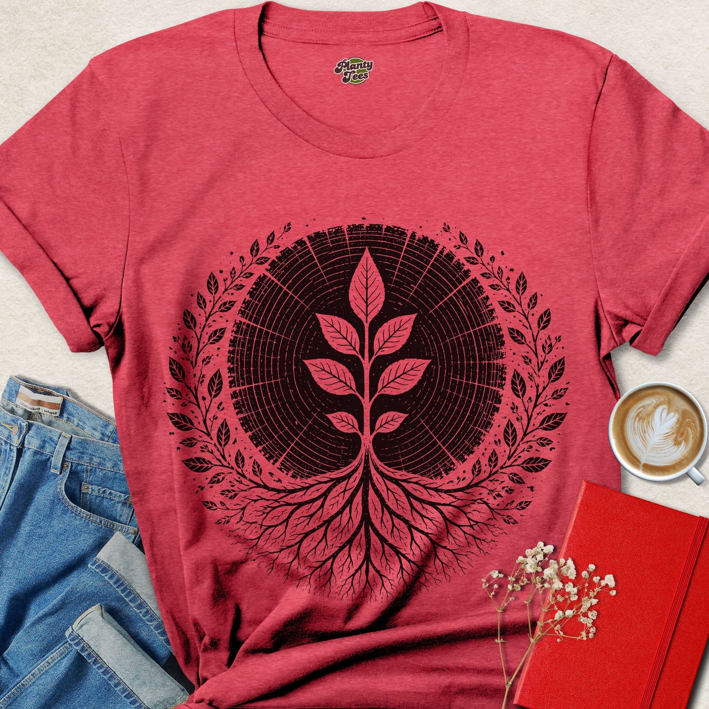 Vegan Tree of Life Shirt Plant Based Eco Spiritual Graphic Tee