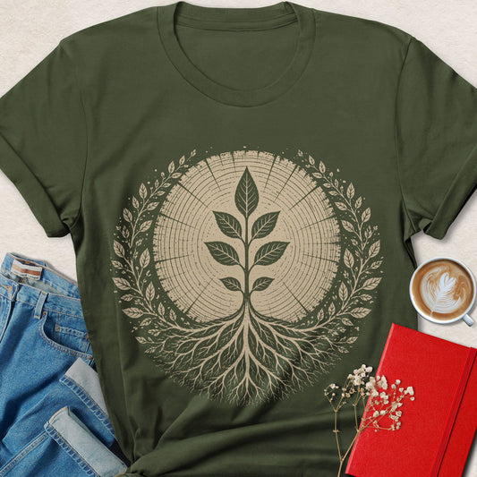 Vegan Tree of Life Shirt Plant Based Eco Spiritual Graphic Tee