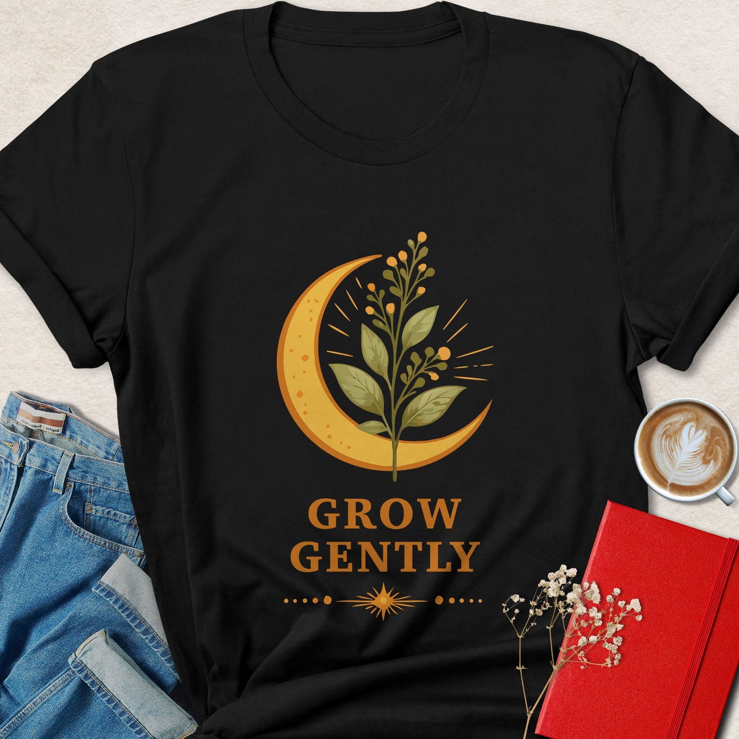 Grow Gently Vegan Shirt | Boho Plant Based Apparel