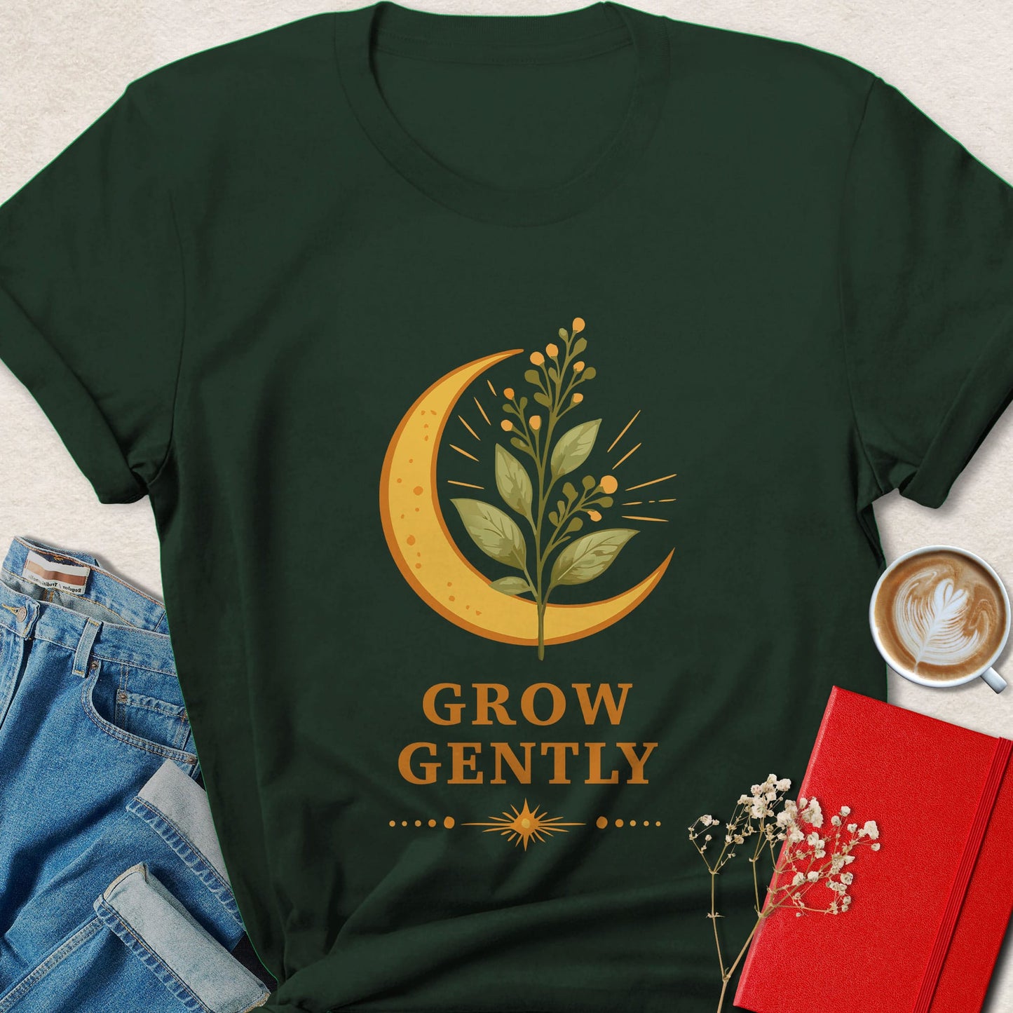 Grow Gently Vegan Shirt | Boho Plant Based Apparel