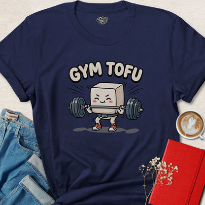 Gym Tofu Vegan Weightlifting Shirt Funny Plant Based Fitness Tee