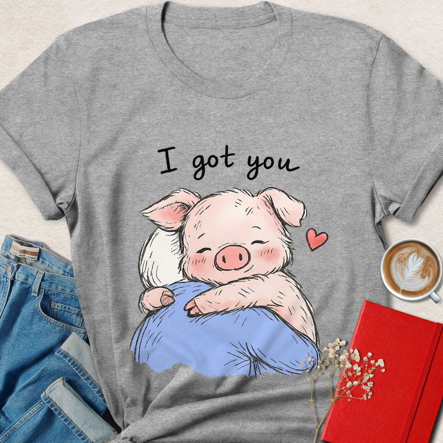 I Got You Pig Hug Animal Lover T-Shirt