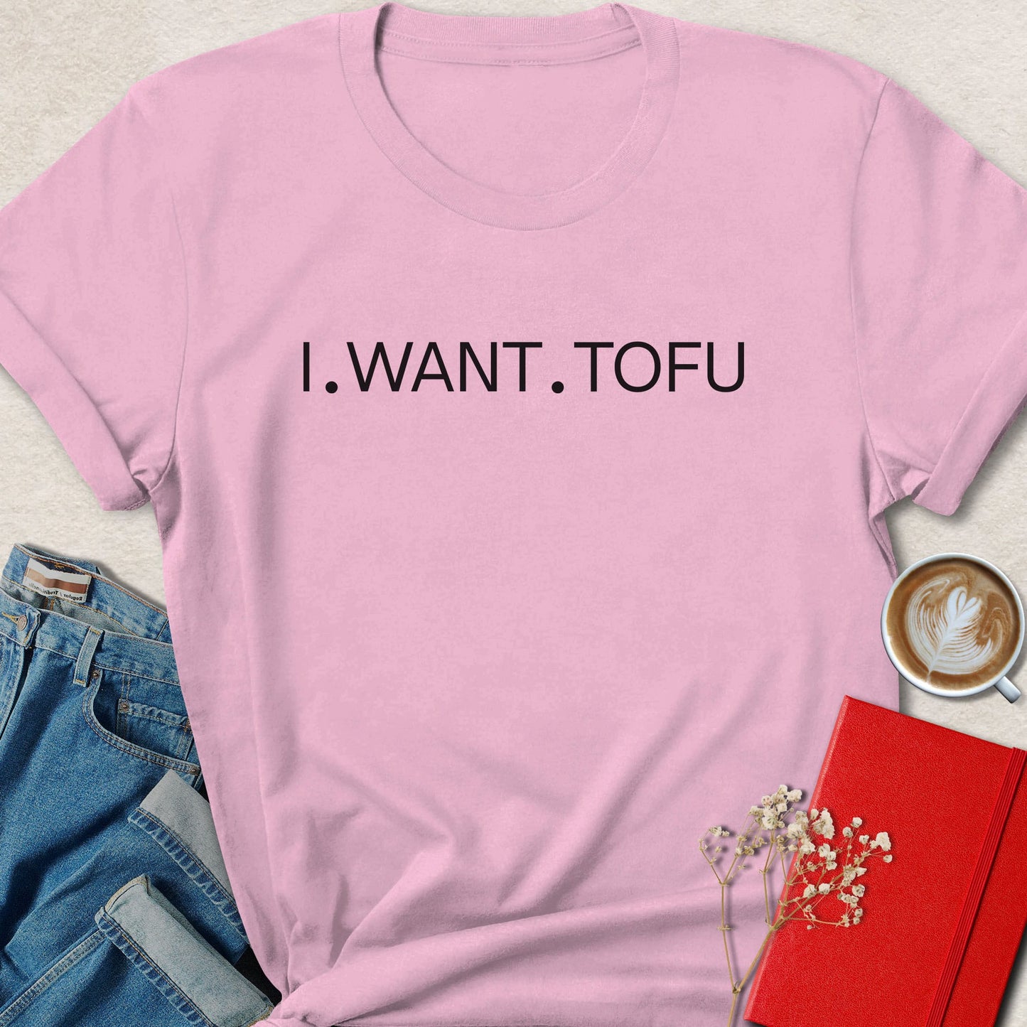 Minimalist I Want Tofu Vegan T-Shirt