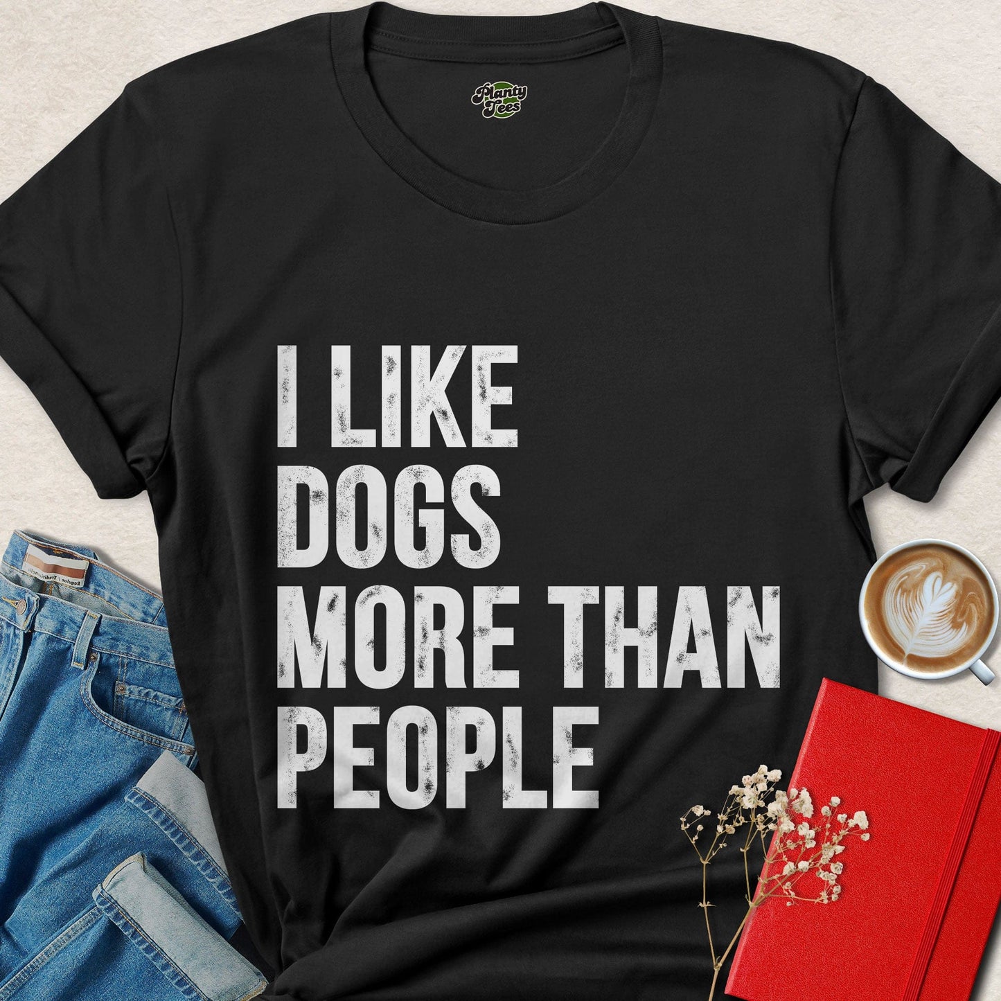 I Like Cats More Than People Funny Cat Lover T-Shirt