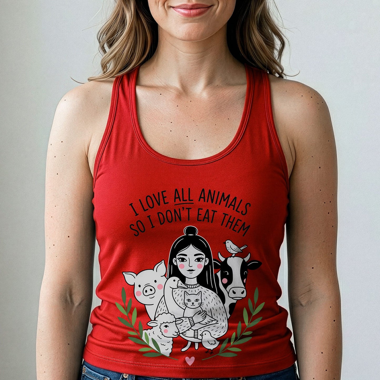 I Love All Animals So I Don't Eat Them Tank Top