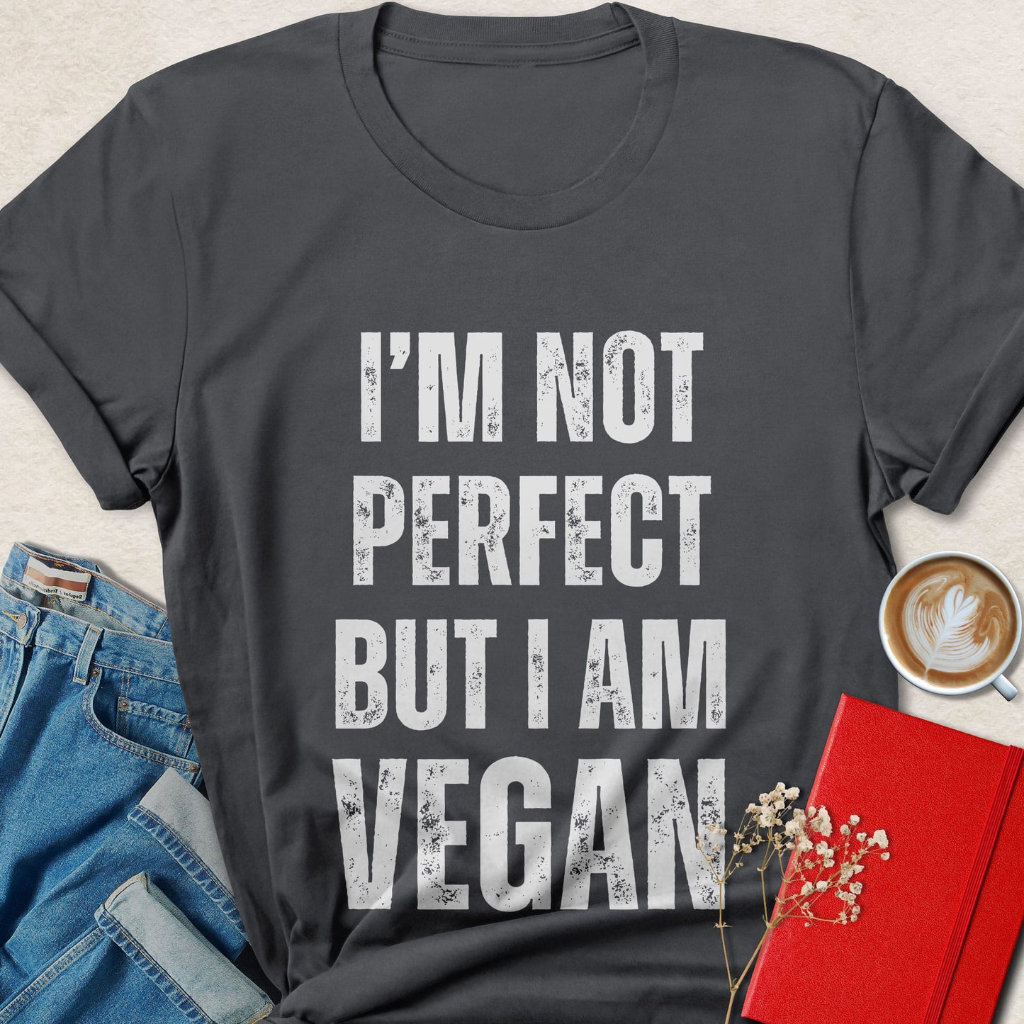 I’m Not Perfect But I Am Vegan Shirt | Funny Vegan Tee